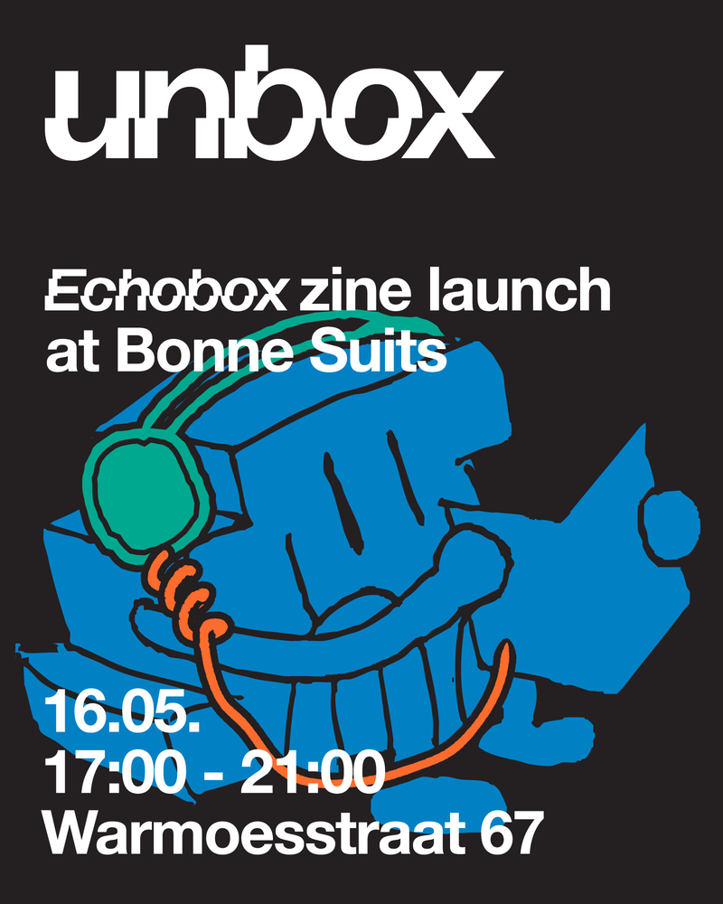 Echobox Zine Launch at Bonne Suits