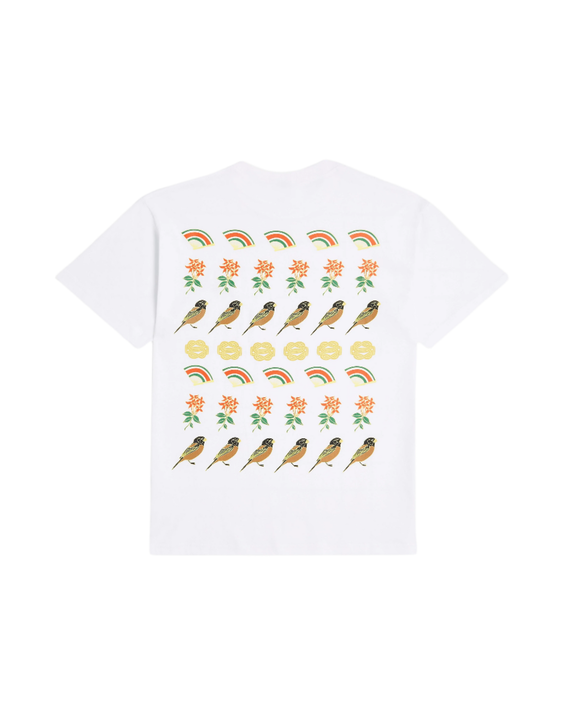 White Patta Surinemoji T-Shirt with screen printed Surinemoji artwork