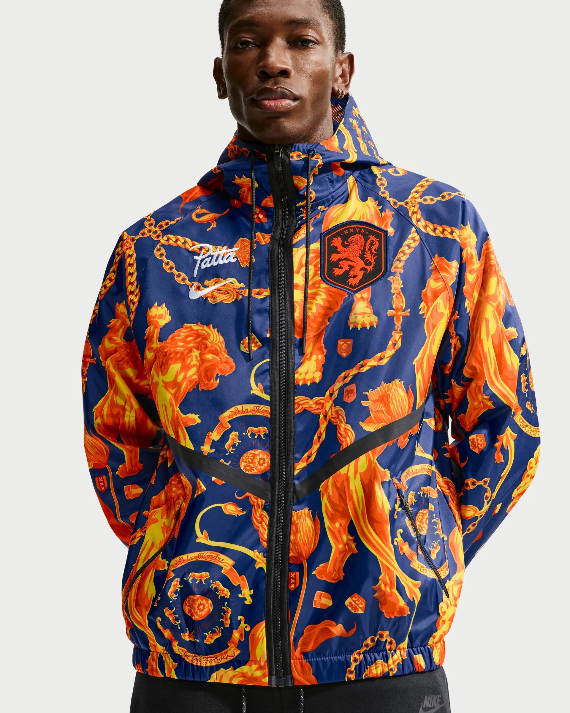 Patta x Nike KNVB Anthem Jacket (Deep Royal/Orange)