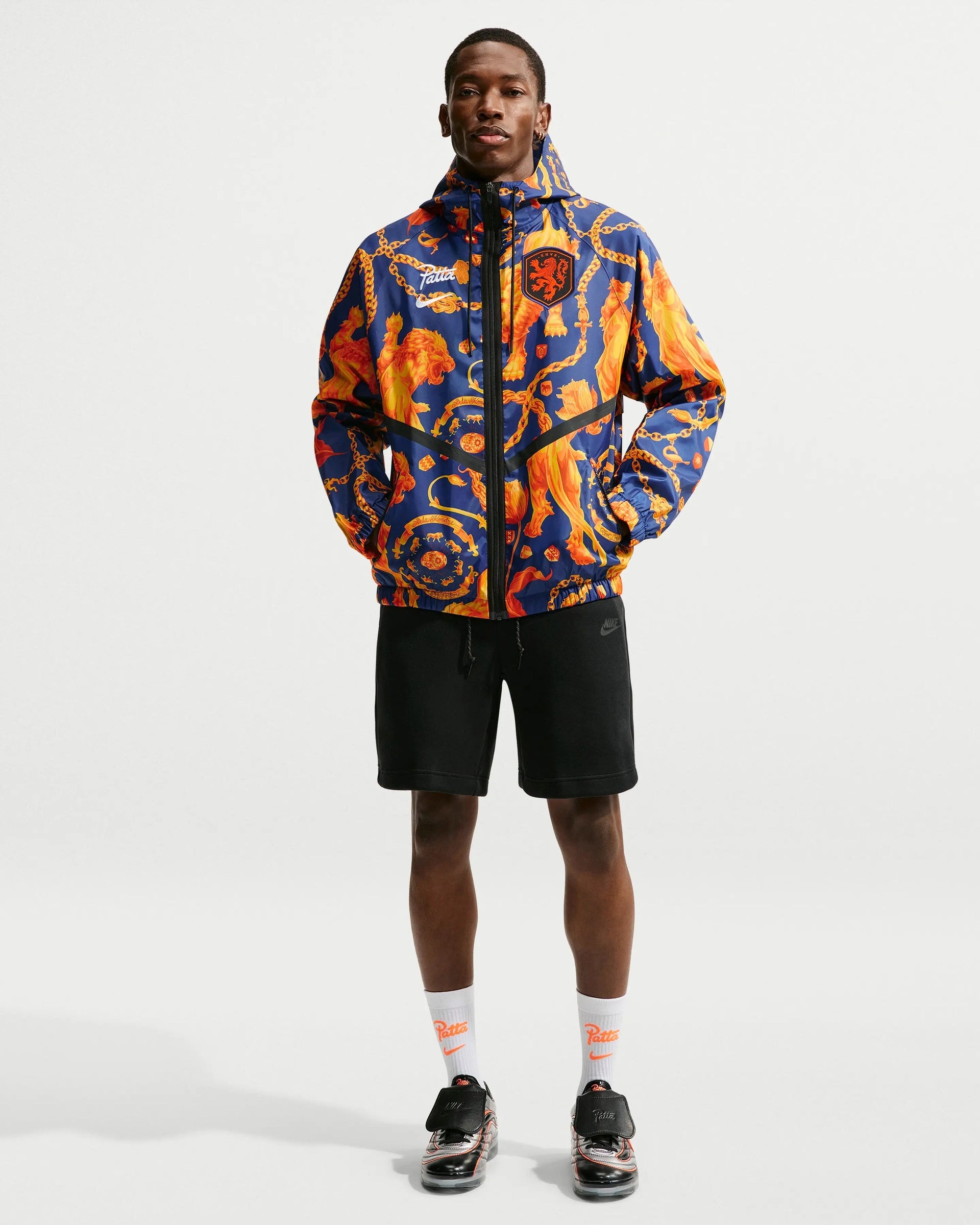 Patta x Nike KNVB Anthem Jacket (Deep Royal/Orange)
