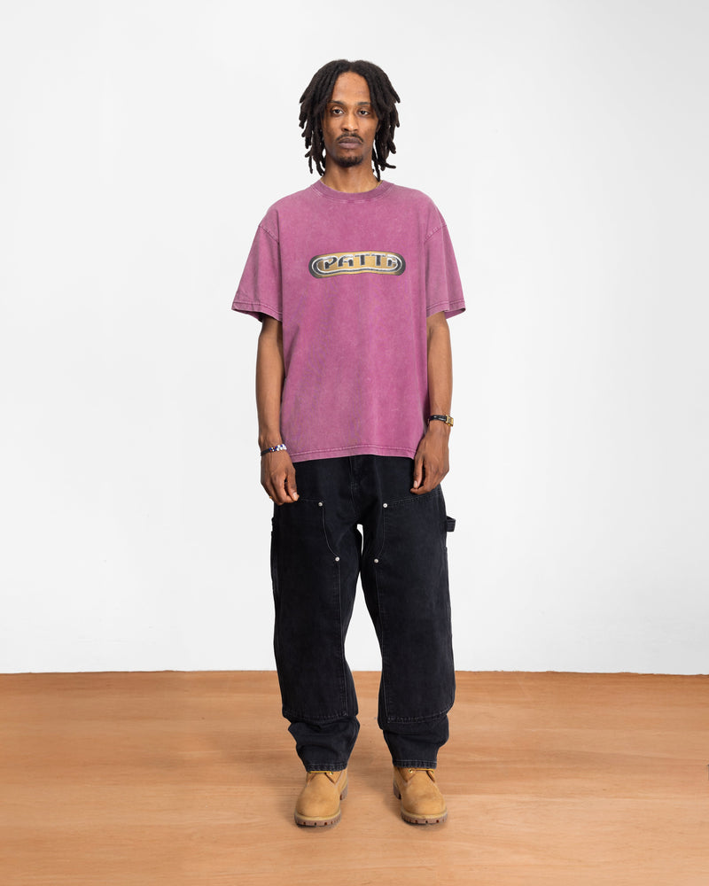 Patta Gilded Acid Washed T-Shirt (Boysenberry)