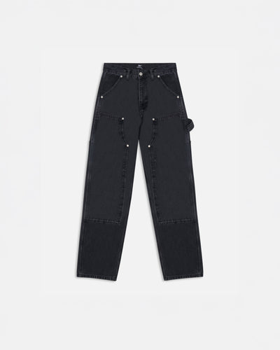 Patta Double Knee Denim Pants (Black Denim)