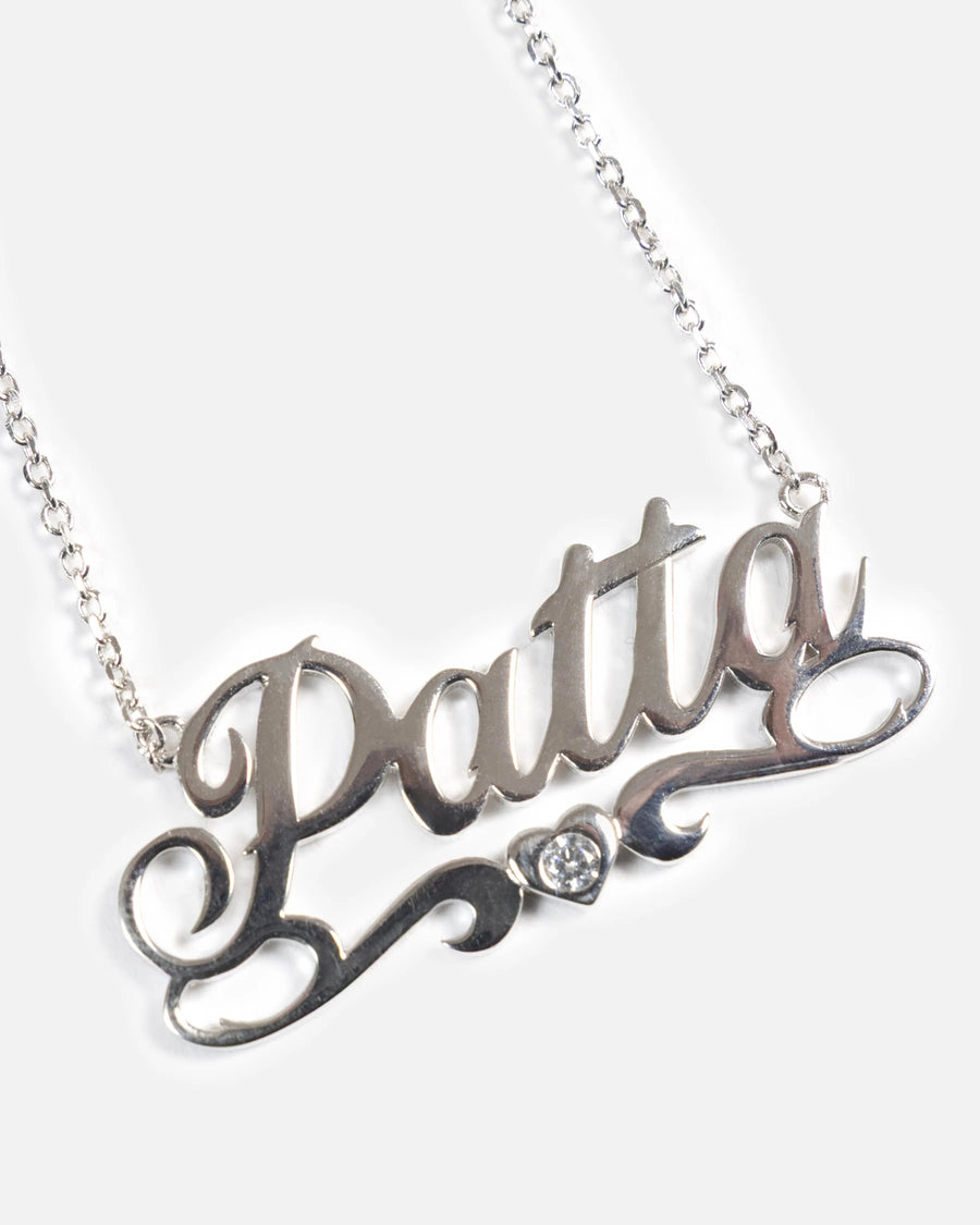 Patta Name Chain (Silver)