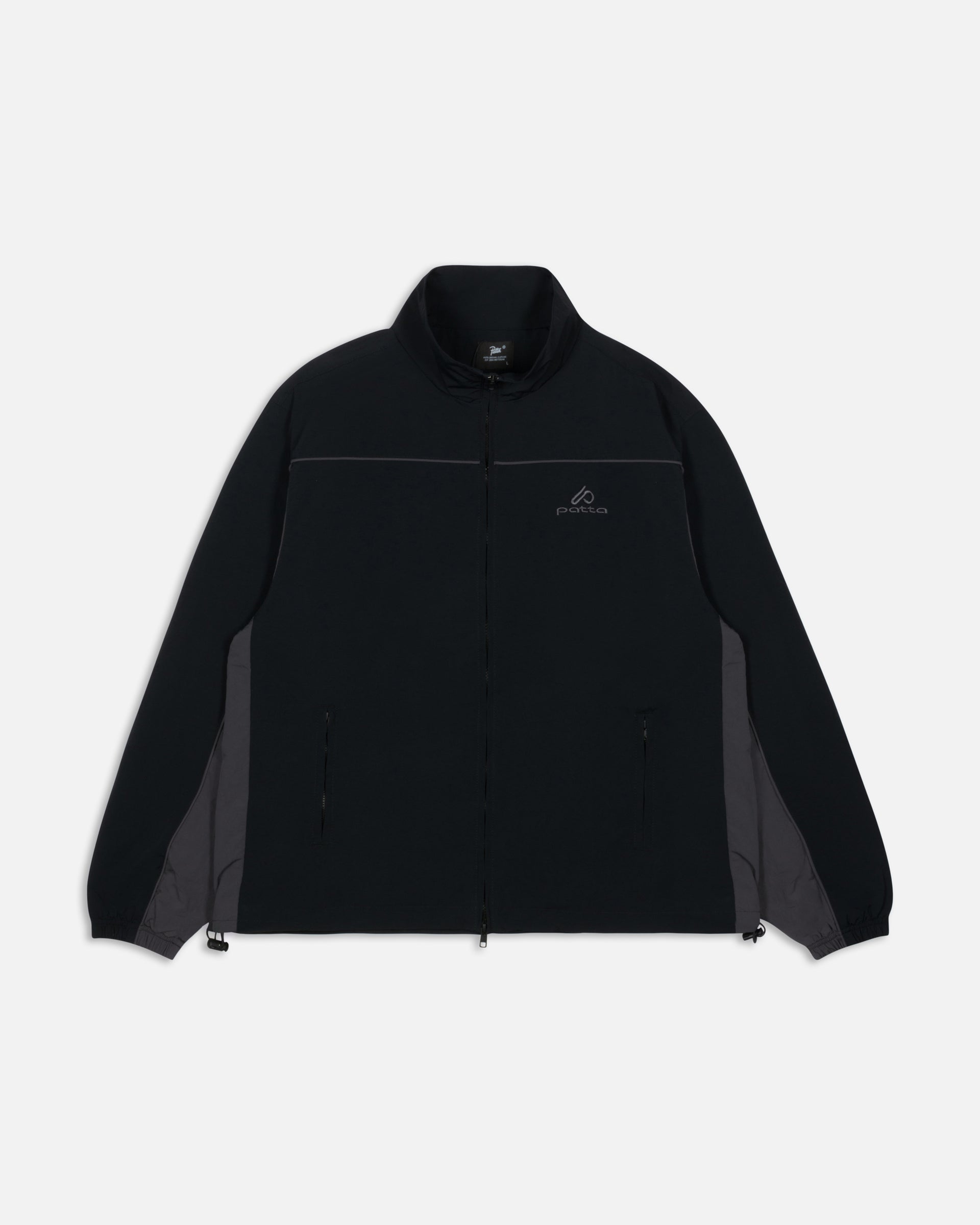 Patta Panelled Track Top (Black)
