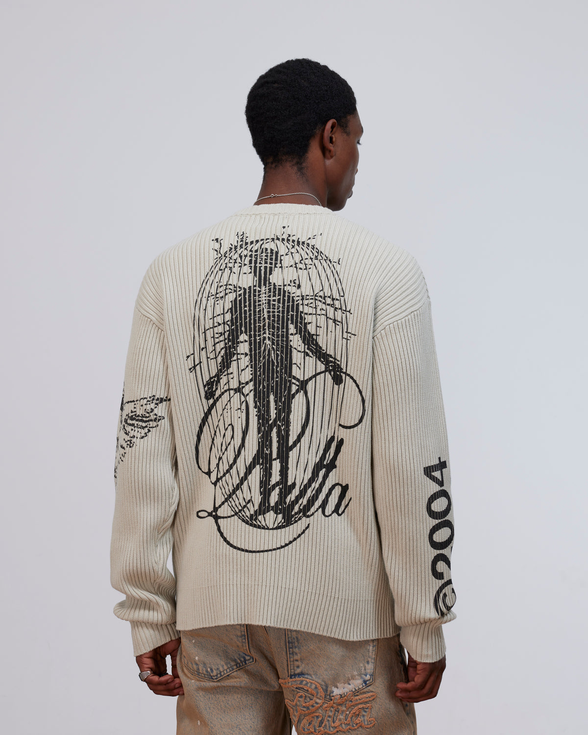 Patta Scorpio Knitted Jumper (Plaza Taupe)