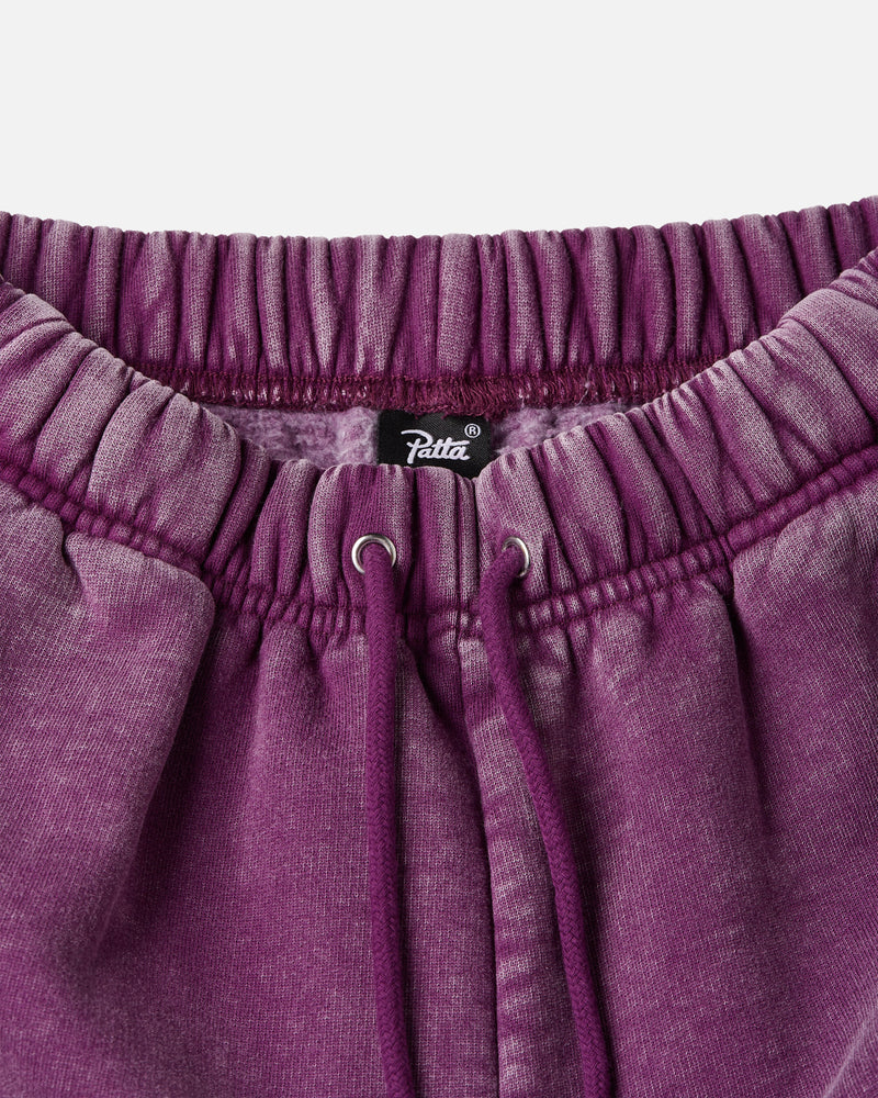 Patta Femme Acid Wash Jogging Pants (Dark Purple )