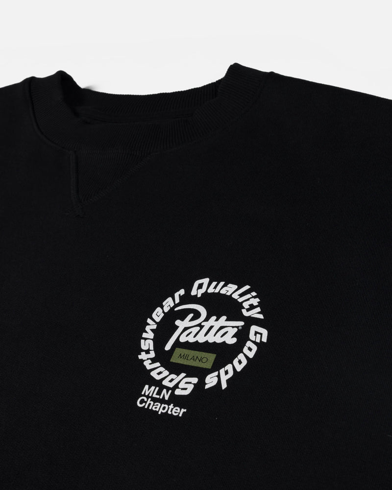 Patta Milano Chapter Crewneck Sweater (Black)