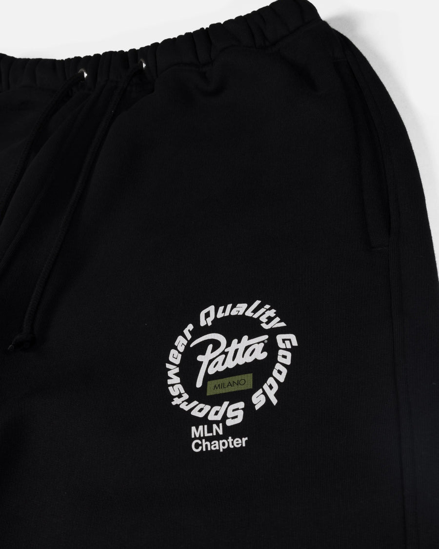 Patta Milano Chapter Straight Leg Jogging Pants (Black)