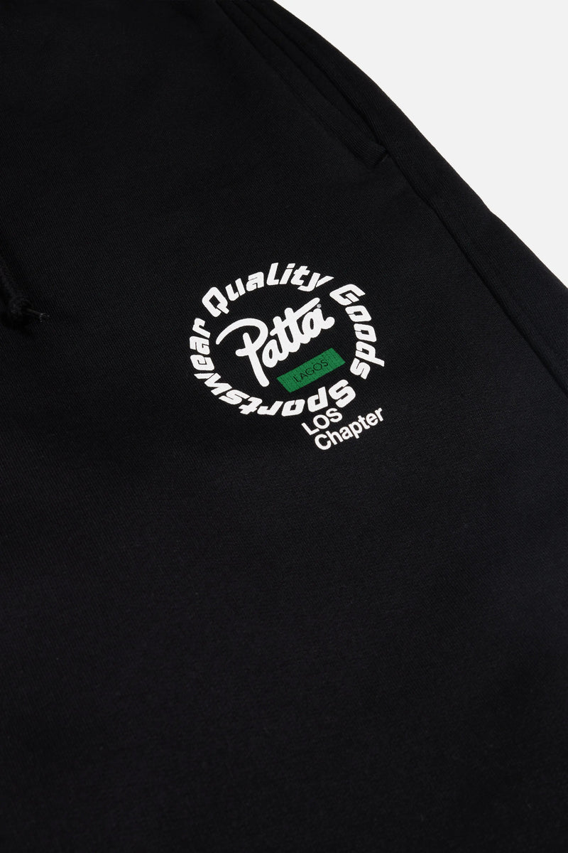 Patta Lagos Chapter Straight Leg Jogging Pants (Black)