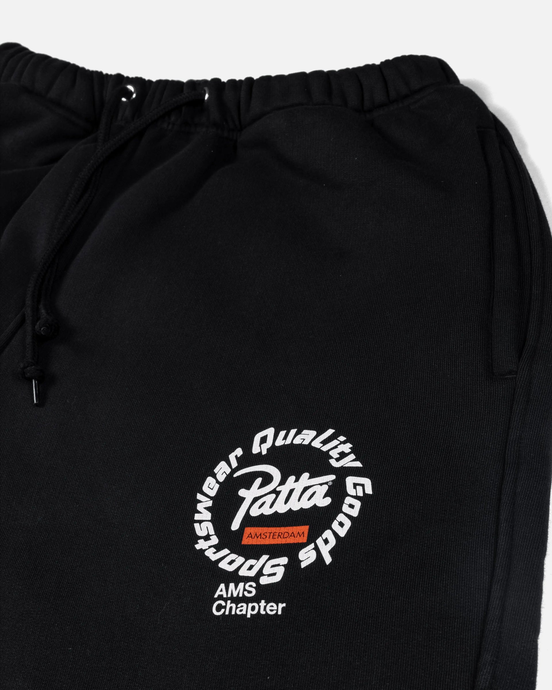 Patta Amsterdam Chapter Straight Leg Jogging Pants (Black)