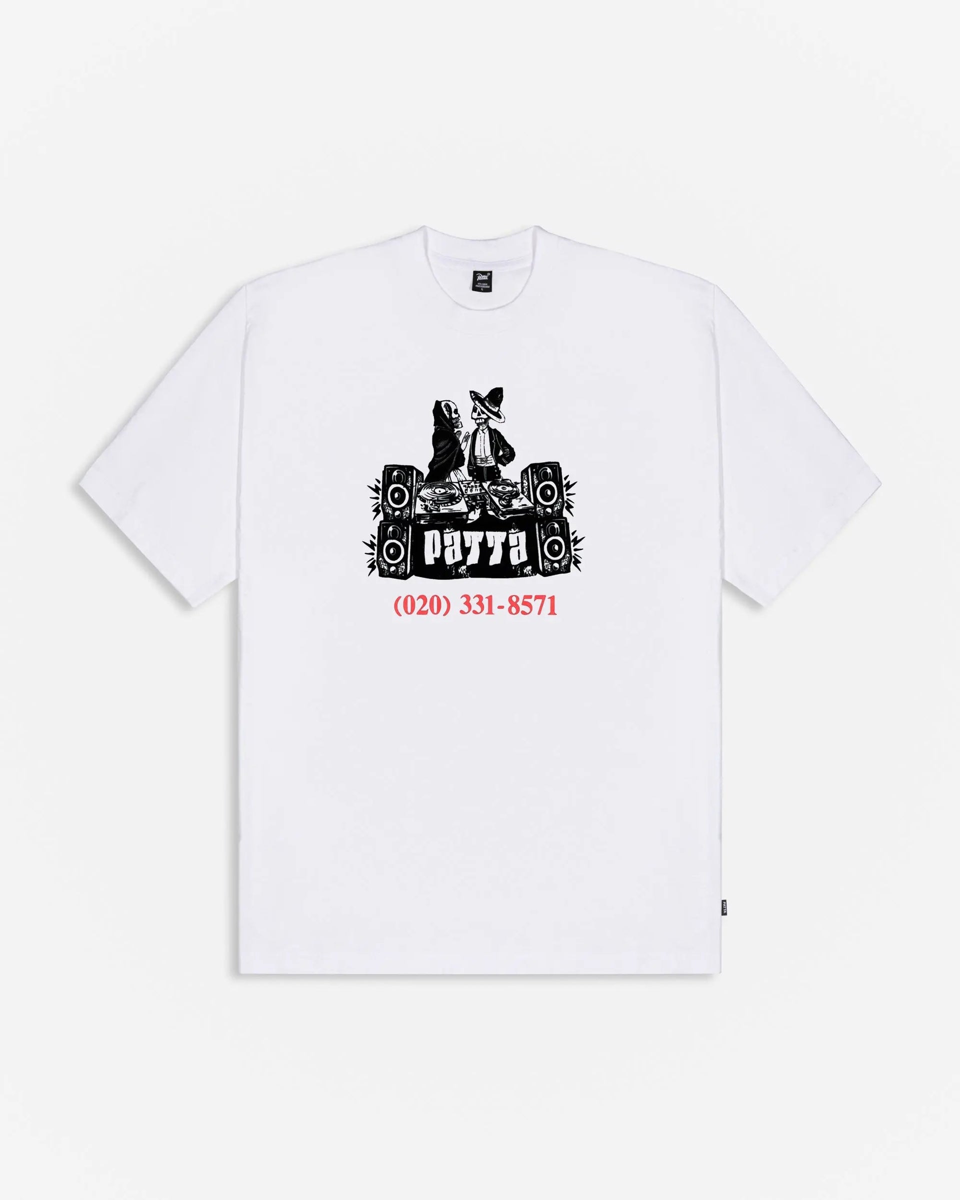 Patta DJ Skully T-Shirt (White)