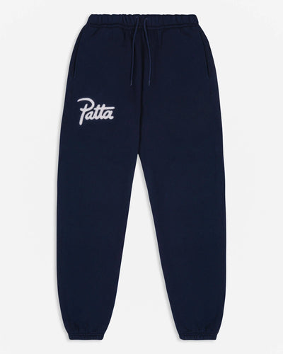 Patta Chenille Logo Jogging Pants (Black Iris)