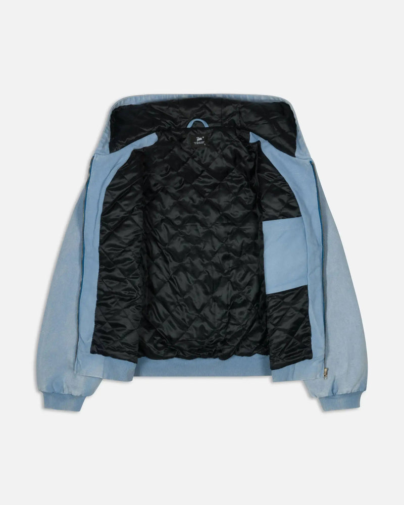Patta Peace Canvas Hooded Jacket (Light Blue Denim)