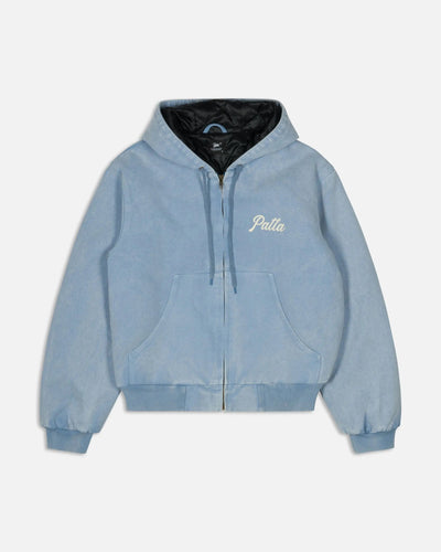Patta Peace Canvas Hooded Jacket (Light Blue Denim)