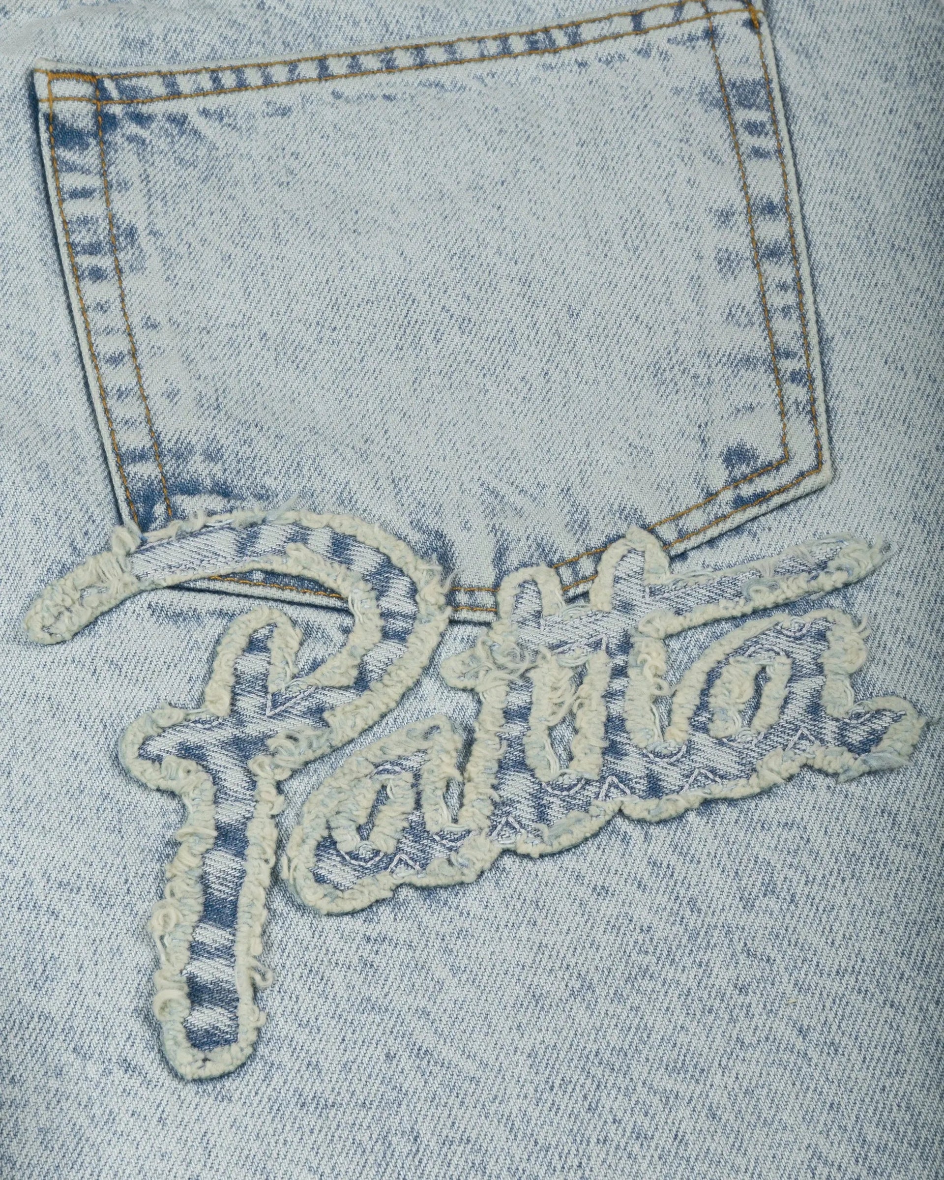 Patta Light Wash Denim Shorts (Light Blue Denim)