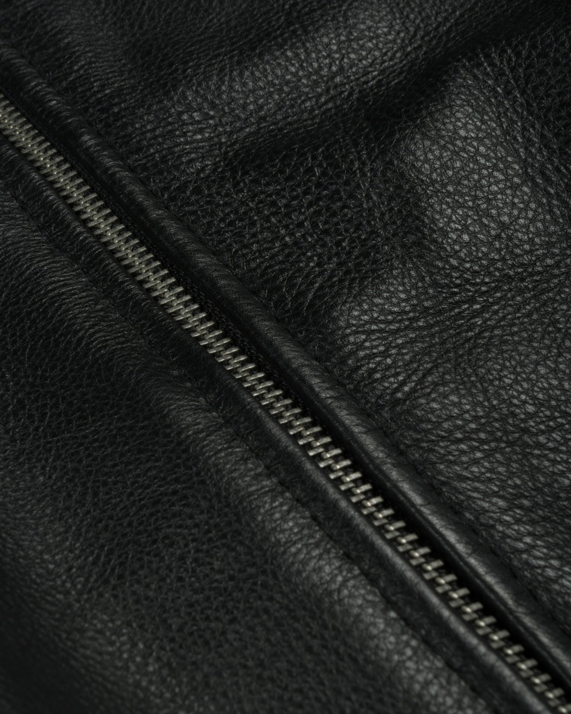 Patta Leather Bomber Jacket (Black)