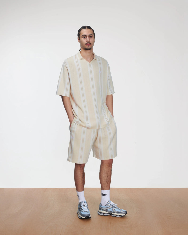Patta Knitted Football Shirt (Oatmeal)