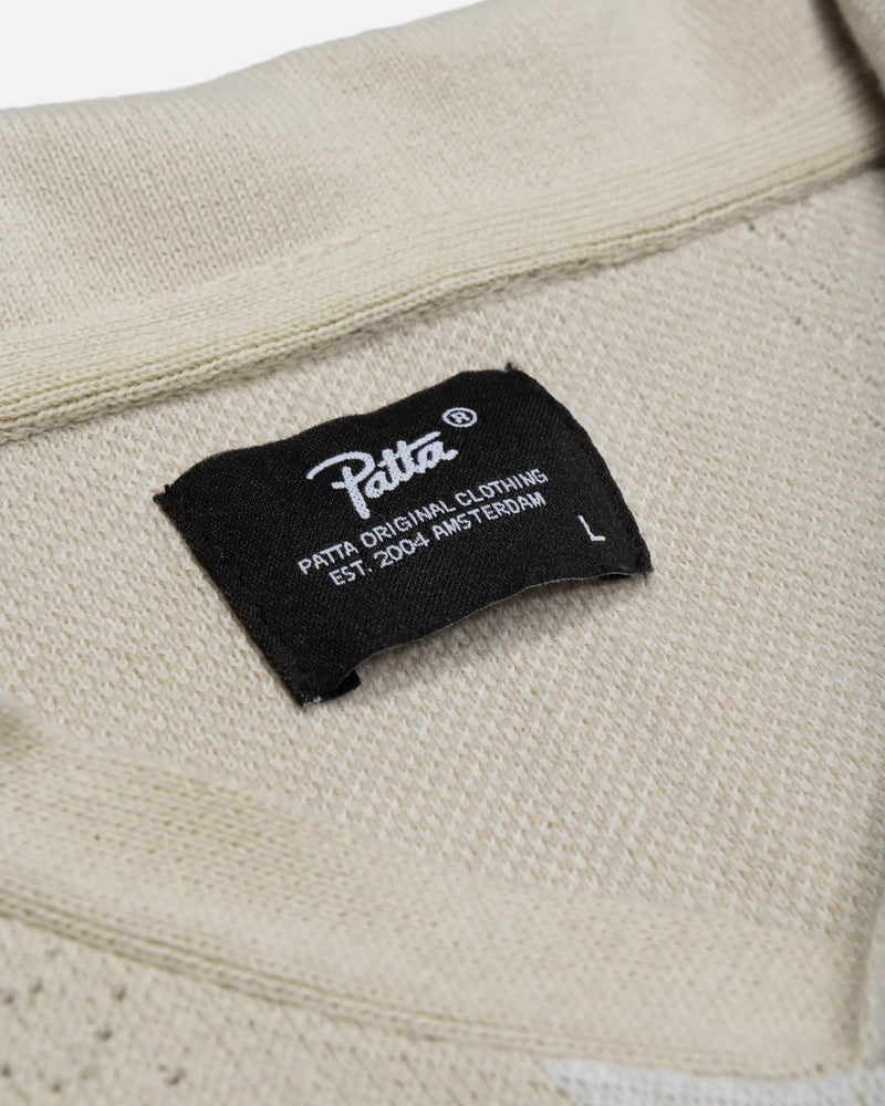 Patta Knitted Football Shirt (Oatmeal)