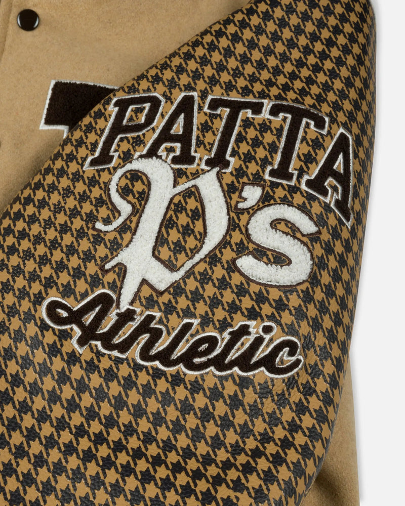 Patta Athletic P Houndstooth Varsity Jacket (Starfish)