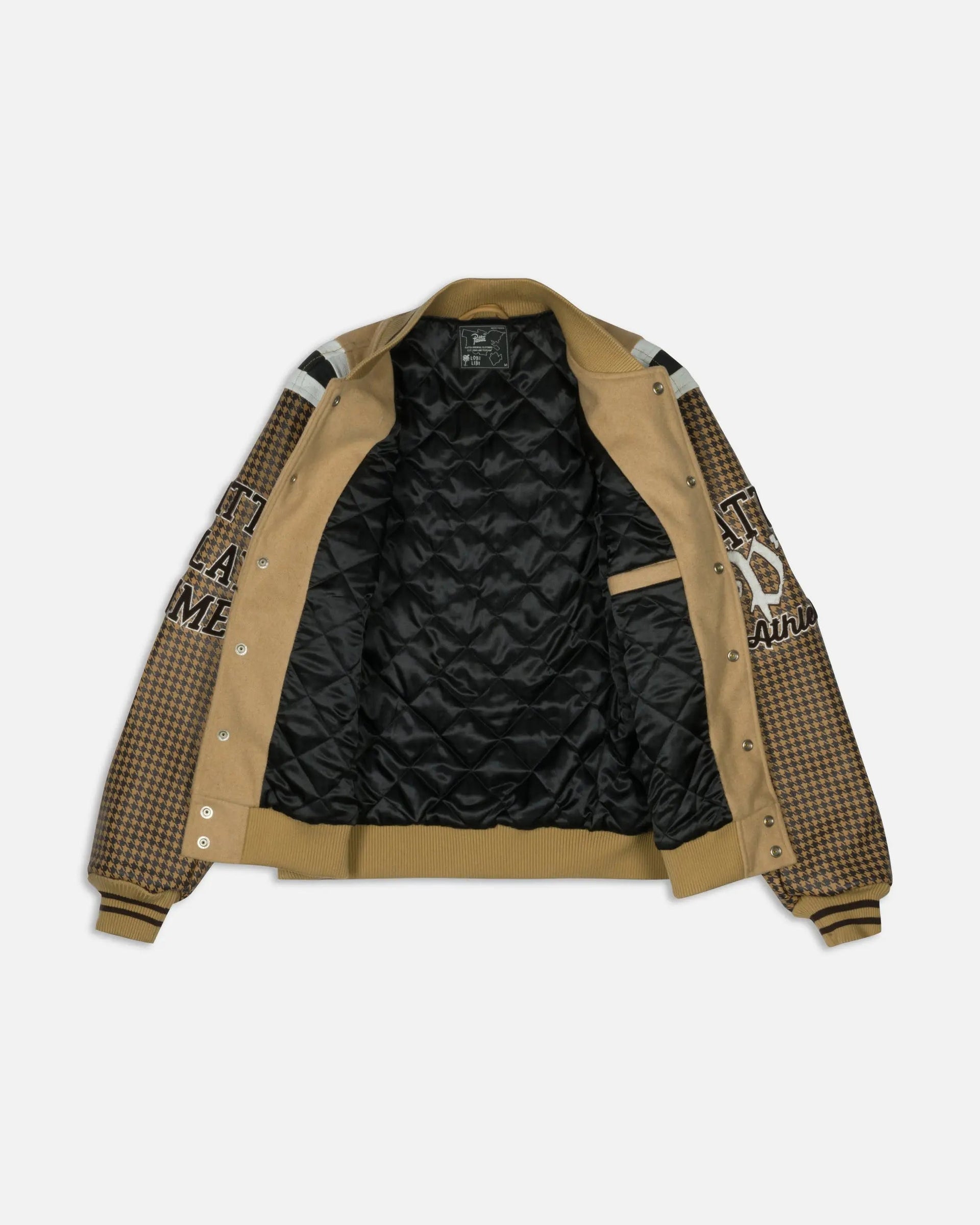 Patta Athletic P Houndstooth Varsity Jacket (Starfish)
