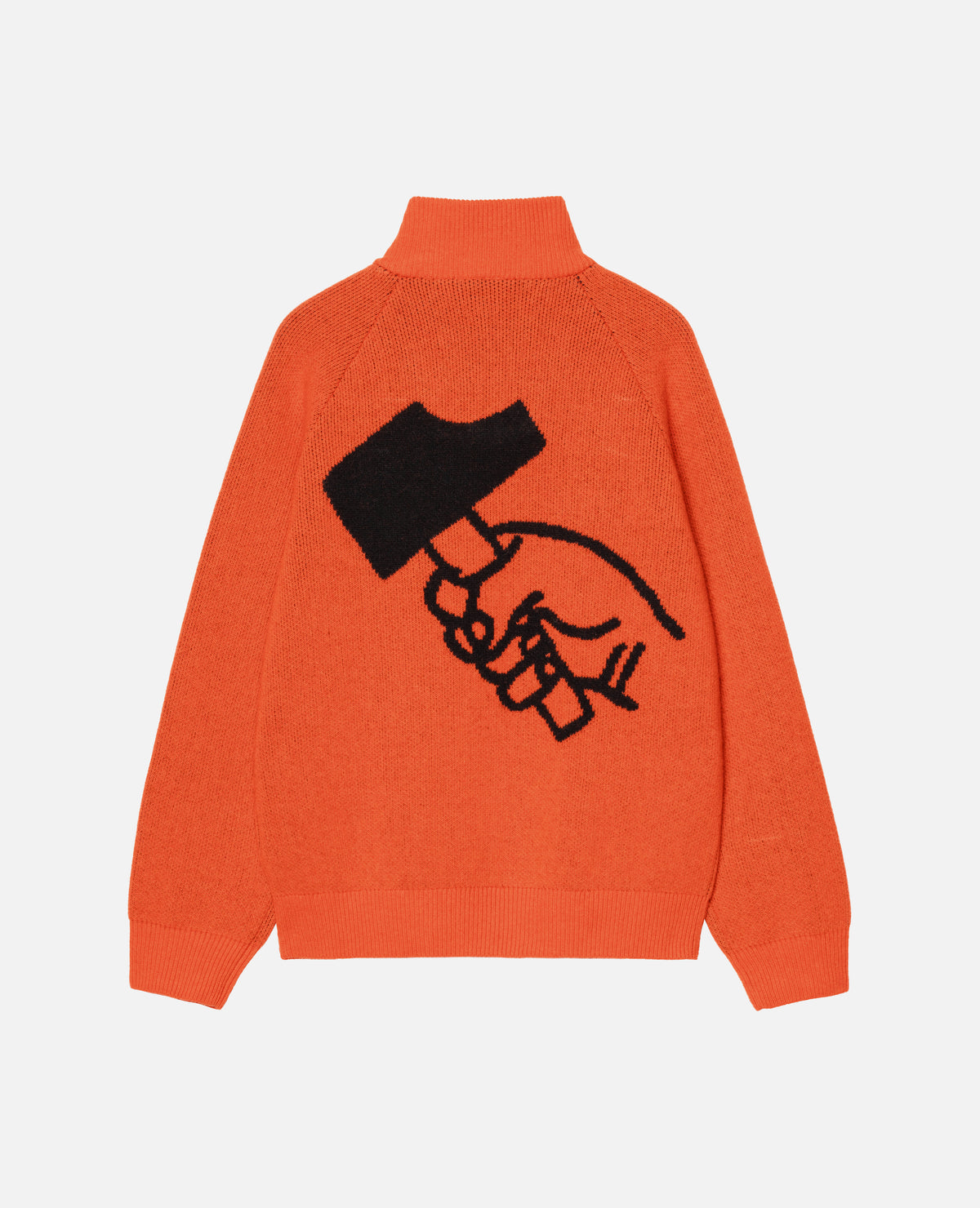 Patta x Carhartt Half-Zip Sweater (Safety Orange/Black)