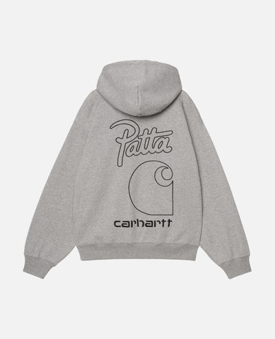 Patta x Carhartt Hooded Sweatshirt (Grey Heather)