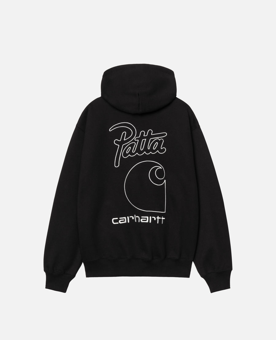 Patta x Carhartt Hooded Sweatshirt (Black)